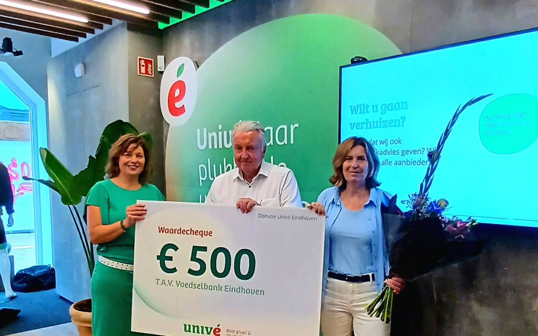 Univé doneert € 500 aan Voedselbank Eindhoven